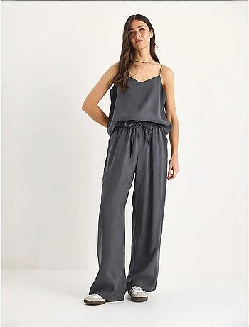 Ensemble débardeur sans manches et pantalon large lucci