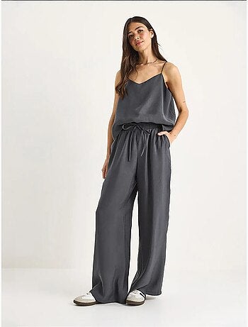 Ensemble débardeur sans manches et pantalon large lucci