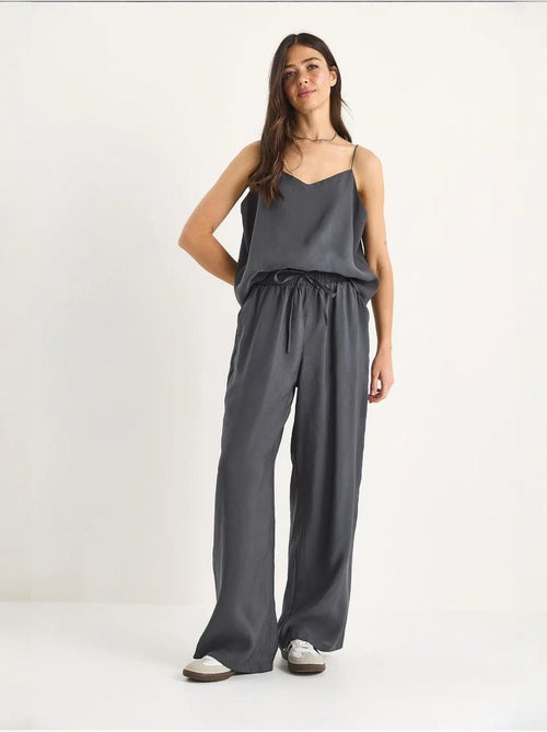 Ensemble débardeur sans manches et pantalon large lucci - Kiabi Ensemble débardeur sans manches et pantalon large lucci - Kiabi
