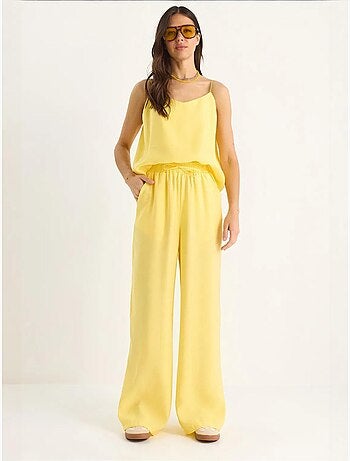 Ensemble débardeur sans manches et pantalon large lucci