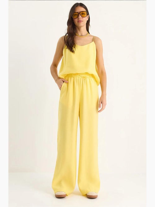 Ensemble débardeur sans manches et pantalon large lucci - Kiabi Ensemble débardeur sans manches et pantalon large lucci - Kiabi
