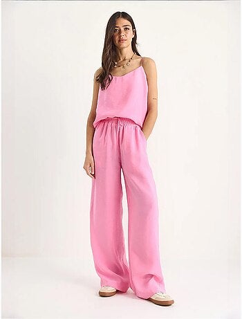 Ensemble débardeur sans manches et pantalon large lucci