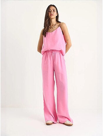Ensemble débardeur sans manches et pantalon large lucci