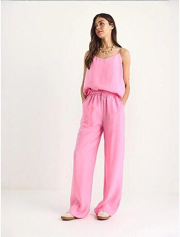 Ensemble débardeur sans manches et pantalon large lucci