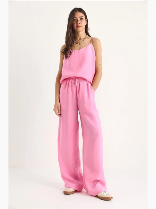 Ensemble débardeur sans manches et pantalon large lucci - Kiabi Ensemble débardeur sans manches et pantalon large lucci - Kiabi