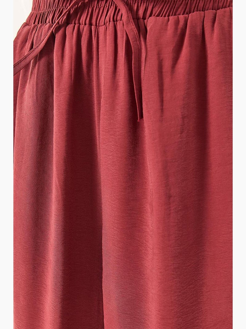 Ensemble débardeur sans manches et pantalon large lucci Rouge bordeaux - Kiabi