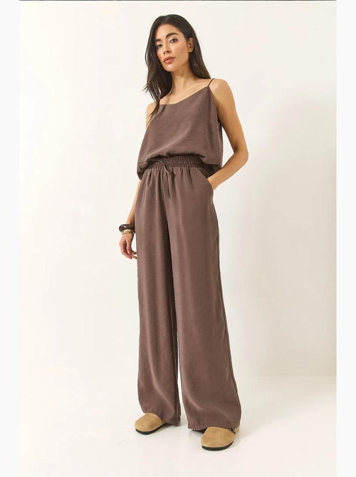 Ensemble débardeur sans manches et pantalon large lucci - Kiabi Ensemble débardeur sans manches et pantalon large lucci - Kiabi