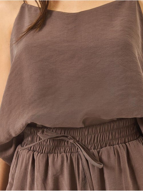 Ensemble débardeur sans manches et pantalon large lucci - Kiabi Ensemble débardeur sans manches et pantalon large lucci - Kiabi