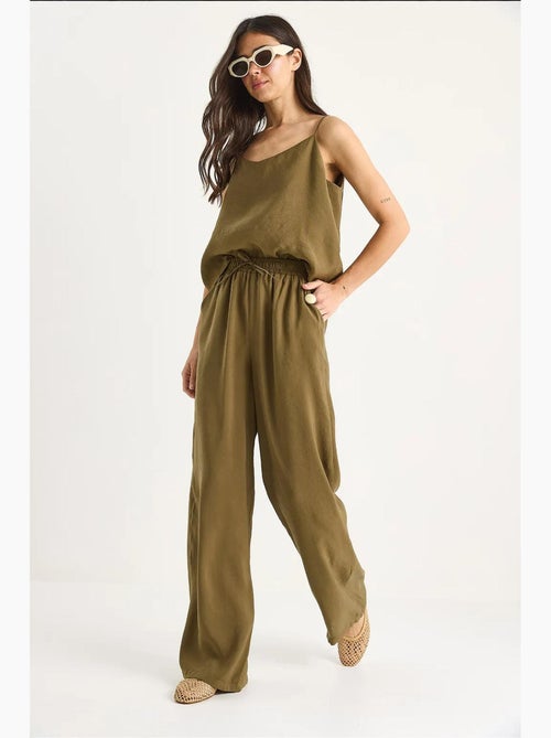 Ensemble débardeur sans manches et pantalon large lucci - Kiabi Ensemble débardeur sans manches et pantalon large lucci - Kiabi