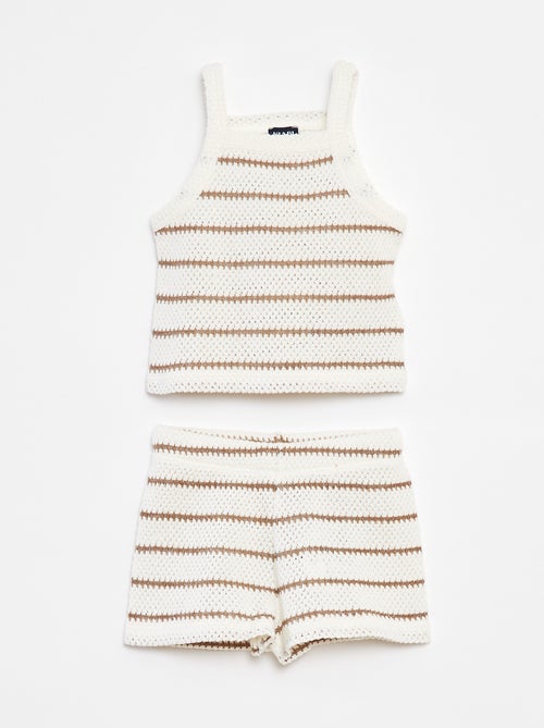 Ensemble débardeur + short - 2 pièces - Kiabi