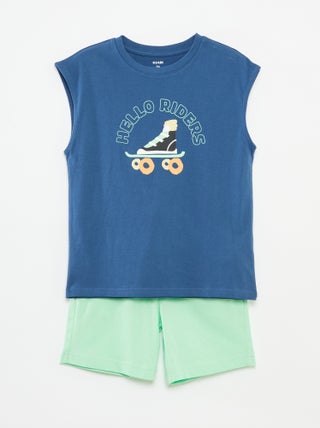 Ensemble débardeur + short - 2 pièces