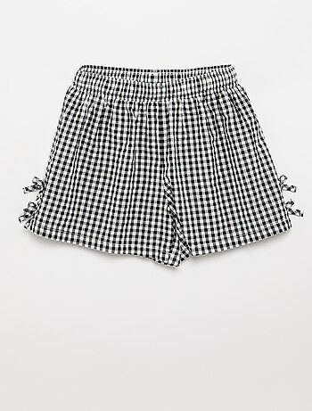Ensemble débardeur + short à motif Vichy - 2 pièces