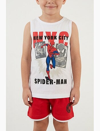 Ensemble débardeur + short spiderman| licence officielle