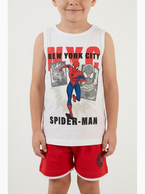 Ensemble Débardeur + Short Spiderman| Licence Officielle - Kiabi Ensemble Débardeur + Short Spiderman| Licence Officielle - Kiabi