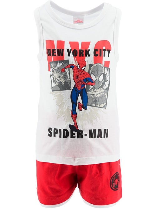 Ensemble Débardeur + Short Spiderman| Licence Officielle - Kiabi Ensemble Débardeur + Short Spiderman| Licence Officielle - Kiabi