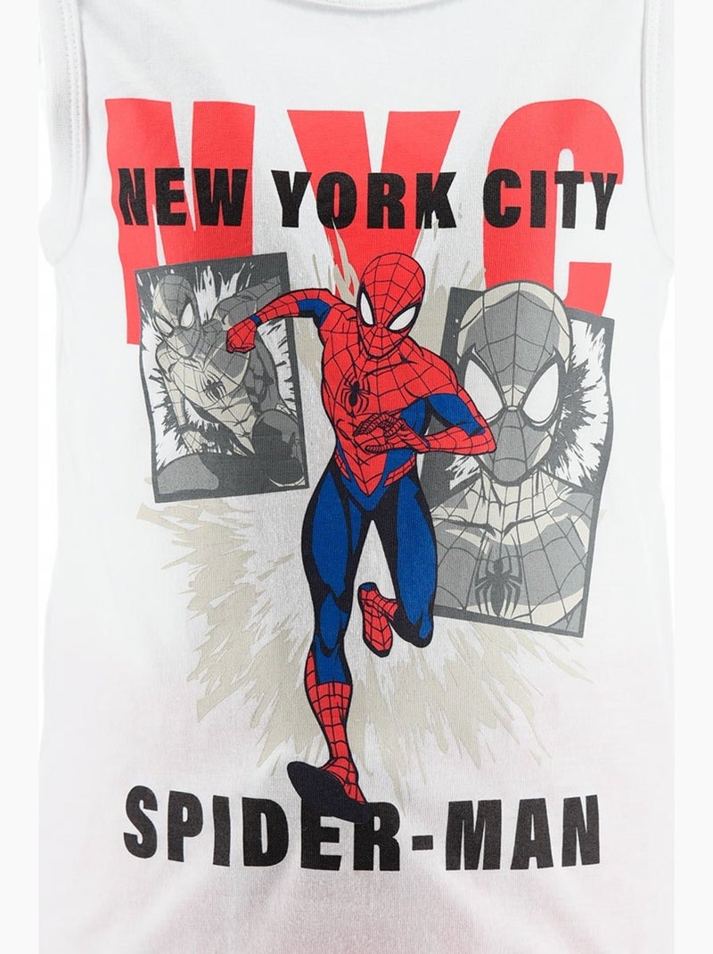Ensemble Débardeur + Short Spiderman| Licence Officielle Blanc - Kiabi