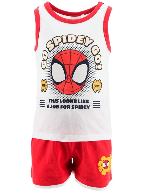 Ensemble Débardeur + Short Spidey| Licence Officielle - Kiabi Ensemble Débardeur + Short Spidey| Licence Officielle - Kiabi