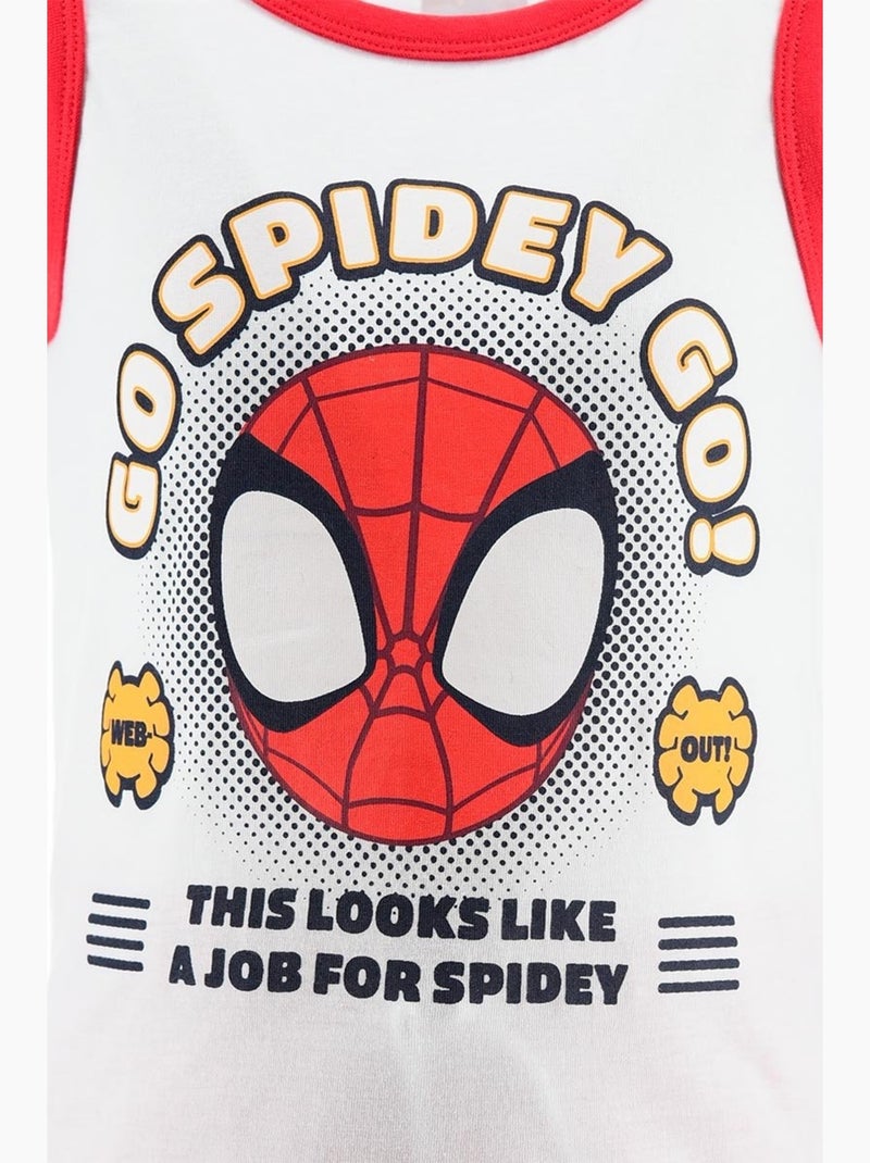 Ensemble Débardeur + Short Spidey| Licence Officielle Blanc - Kiabi