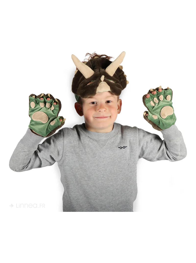 Ensemble déguisement en peluche pour enfant Dinosaure Adam Vert - Kiabi