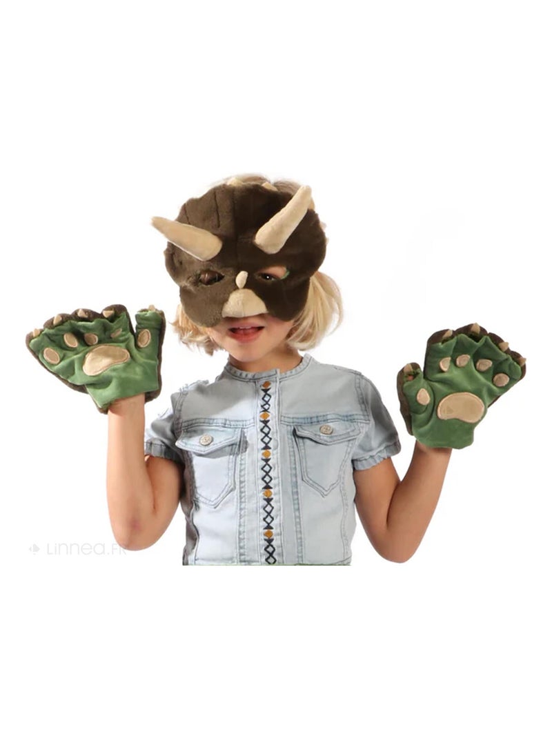 Ensemble déguisement en peluche pour enfant Dinosaure Adam Vert - Kiabi