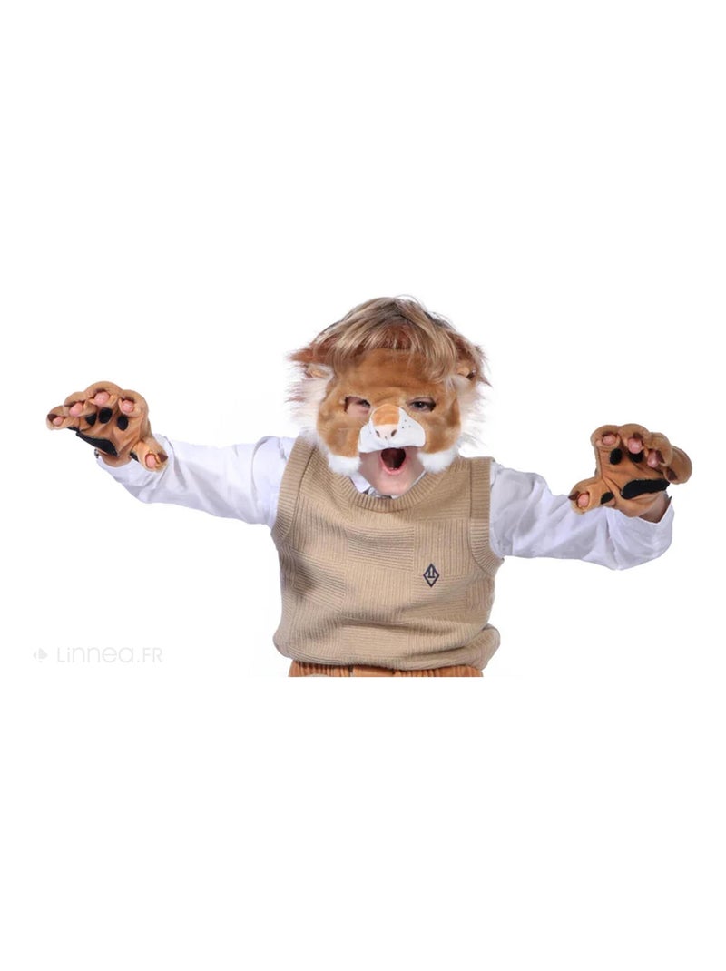 Ensemble déguisement en peluche pour enfant Lion Marron - Kiabi