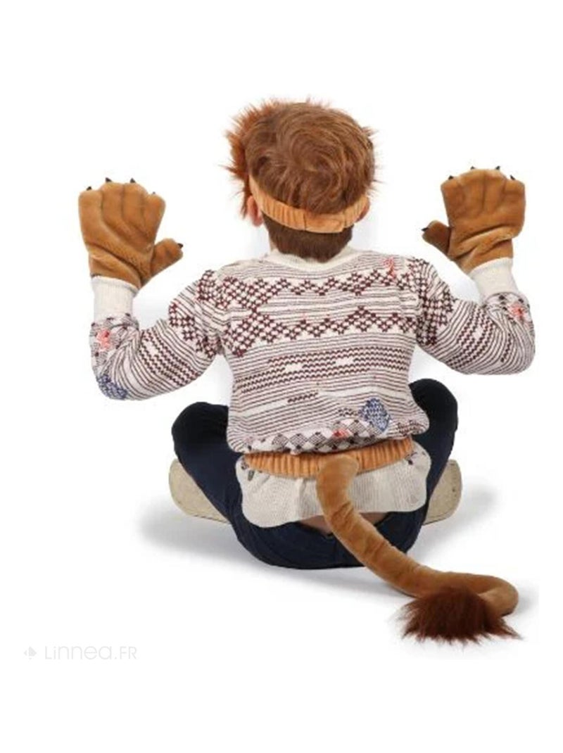 Ensemble déguisement en peluche pour enfant Lion Marron - Kiabi