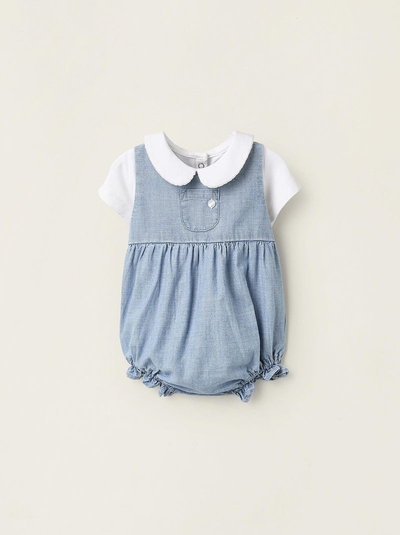 Ensemble denim, col à bavette FIELD DAYS Bleu clair - Kiabi