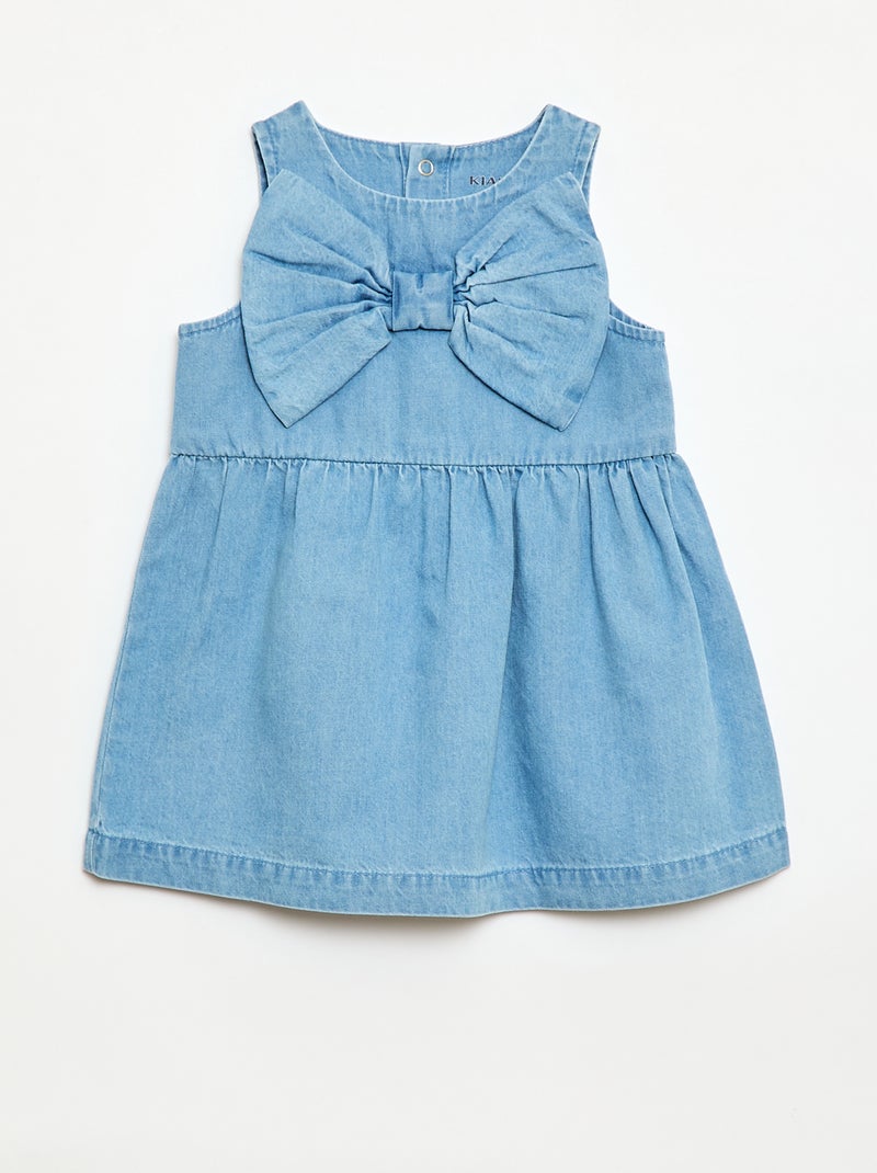 Ensemble denim robe + culotte Bleu - Kiabi