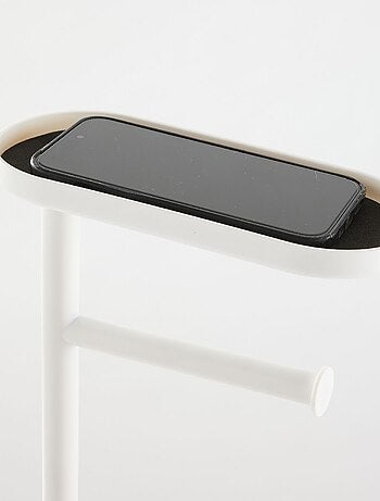 Ensemble dérouleur brosse WC et repose téléphone métal BATHROOM