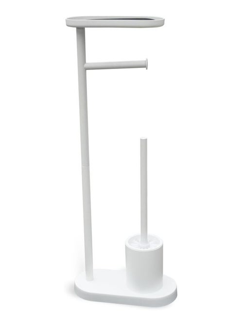 Ensemble dérouleur brosse WC et repose téléphone métal BATHROOM - Kiabi