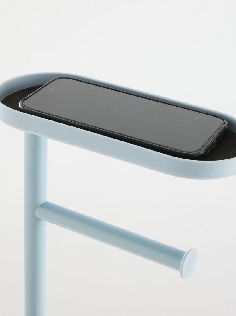 Ensemble dérouleur brosse WC et repose téléphone métal BATHROOM Bleu - Kiabi