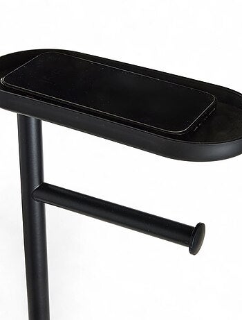 Ensemble dérouleur brosse WC et repose téléphone métal BATHROOM