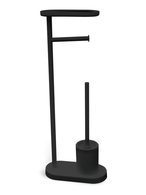 Ensemble dérouleur brosse WC et repose téléphone métal BATHROOM - Kiabi