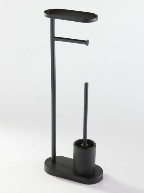Ensemble dérouleur brosse WC et repose téléphone métal BATHROOM - Kiabi Ensemble dérouleur brosse WC et repose téléphone métal BATHROOM - Kiabi