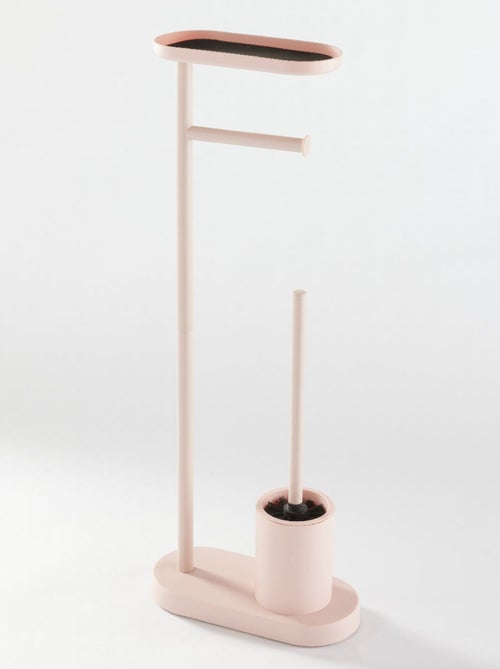 Ensemble dérouleur brosse WC et repose téléphone métal BATHROOM - Kiabi Ensemble dérouleur brosse WC et repose téléphone métal BATHROOM - Kiabi