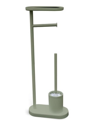 Ensemble dérouleur brosse WC et repose téléphone métal BATHROOM