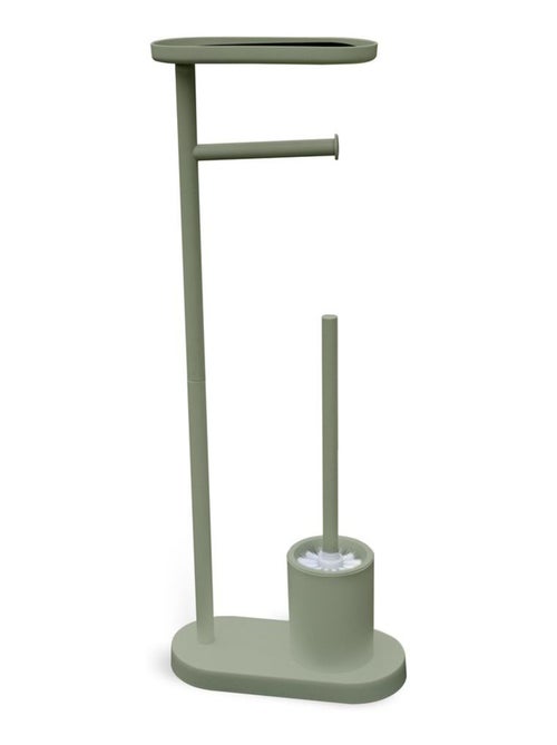 Ensemble dérouleur brosse WC et repose téléphone métal BATHROOM - Kiabi