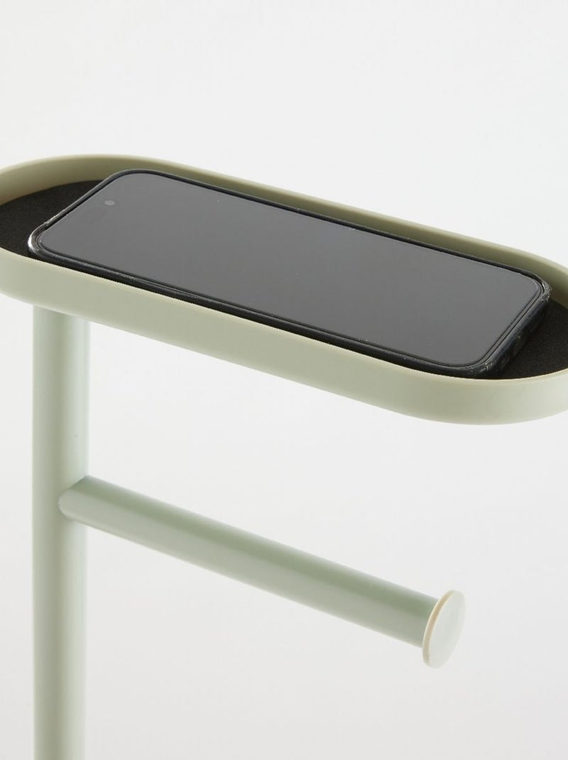 Ensemble dérouleur brosse WC et repose téléphone métal BATHROOM Vert - Kiabi