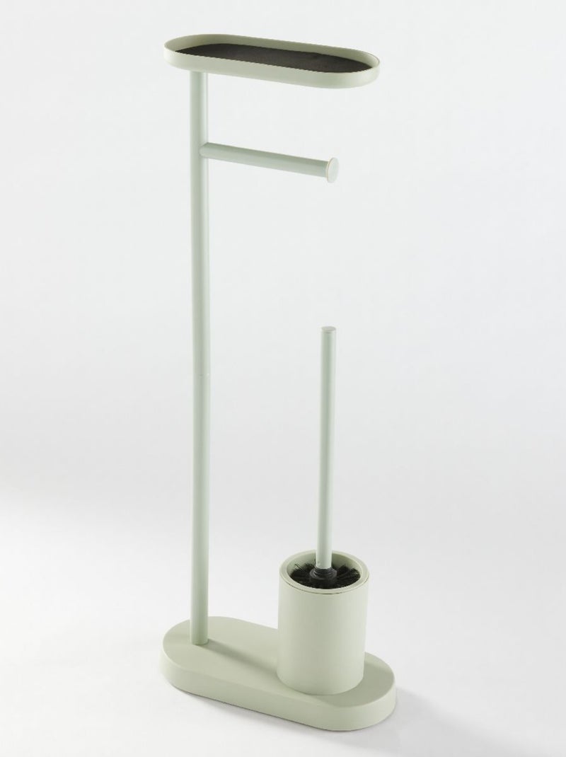 Ensemble dérouleur brosse WC et repose téléphone métal BATHROOM Vert - Kiabi
