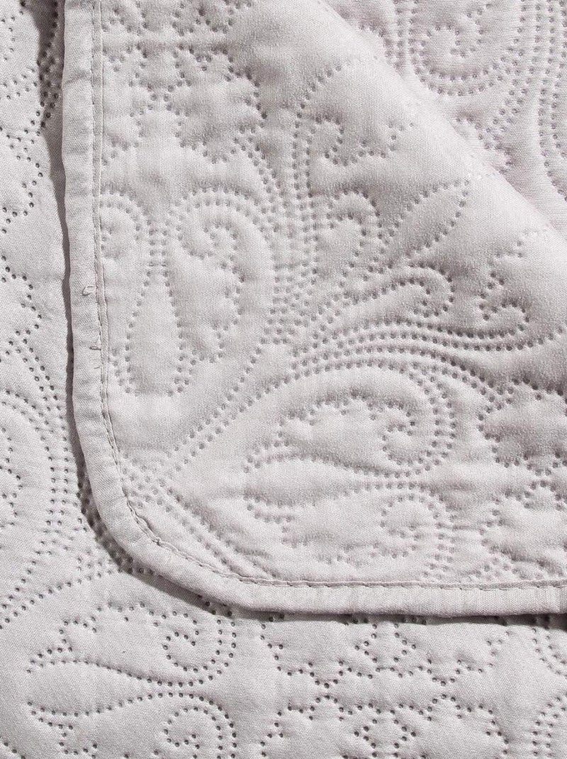 Ensemble dessus de lit à arabesques Beige - Kiabi