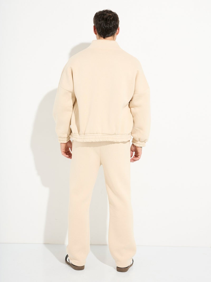 Ensemble détente chaud en molleton gratté - AFIBEL Beige - Kiabi