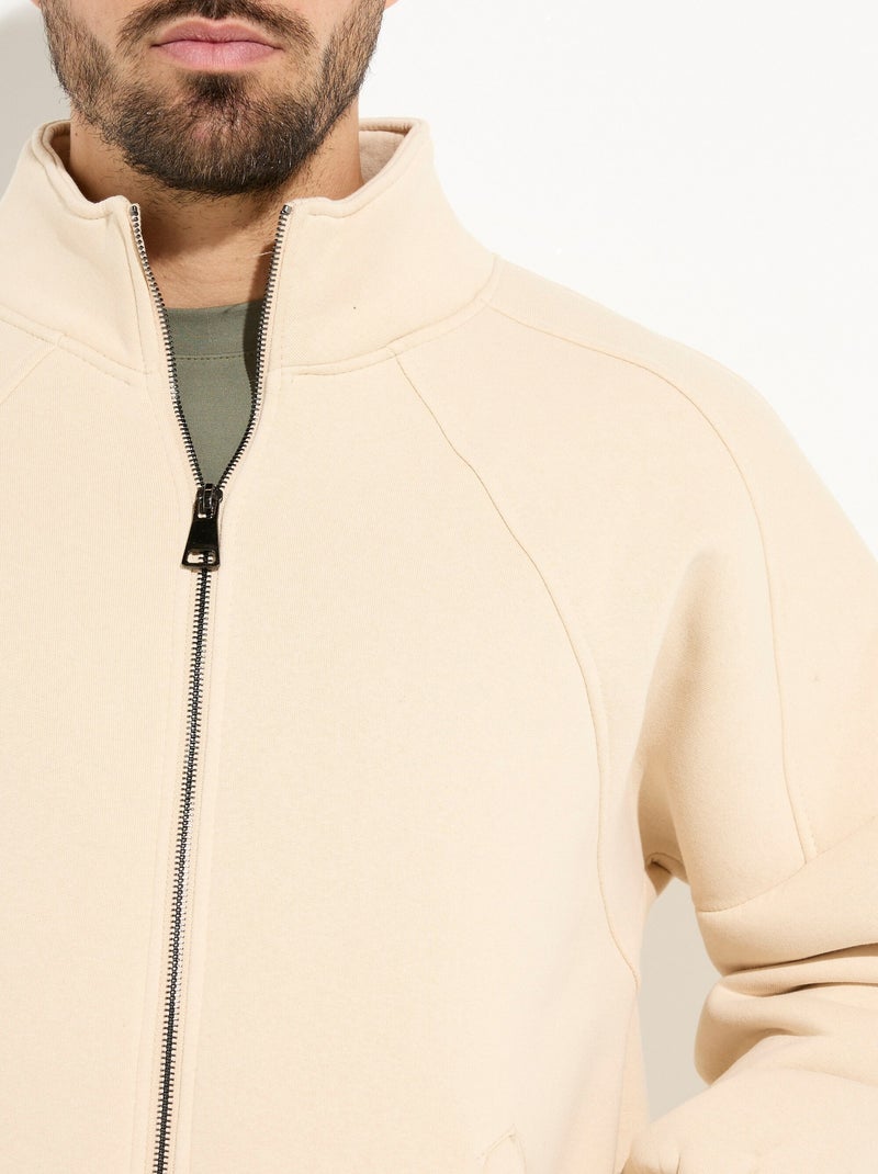 Ensemble détente chaud en molleton gratté - AFIBEL Beige - Kiabi