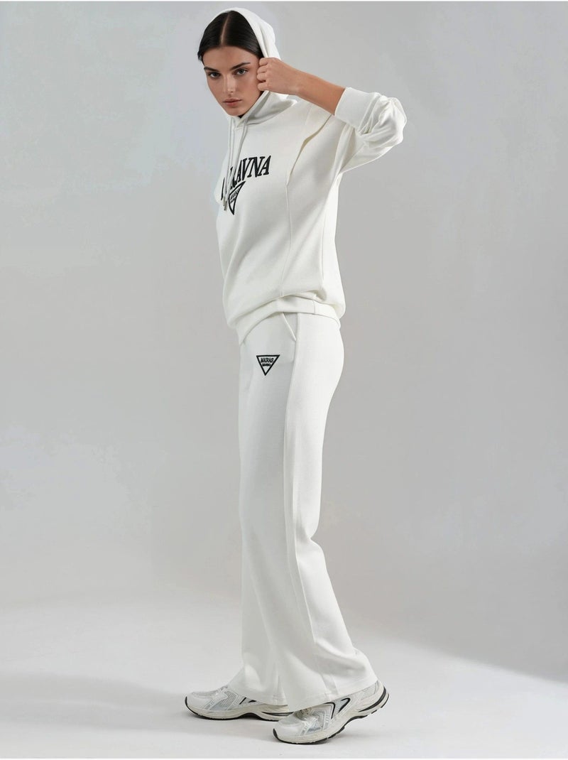 Ensemble deux pièces à capuche brodé Blanc - Kiabi
