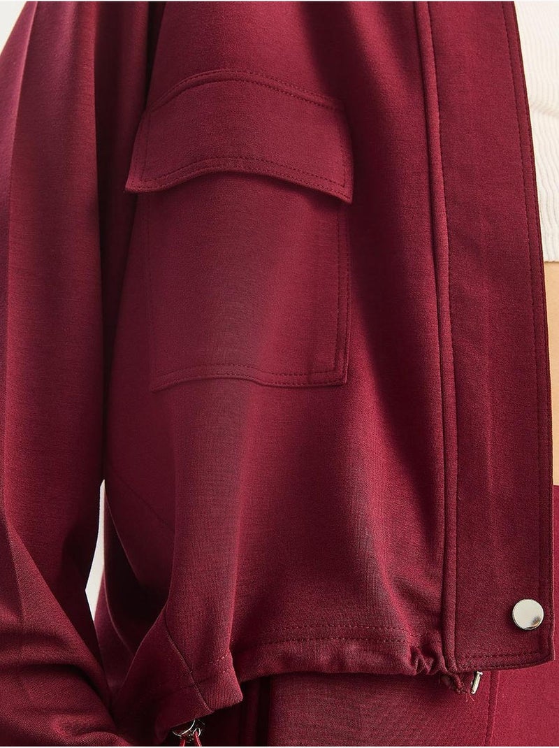 Ensemble deux pièces à capuche, manches longues et cordon de serrage lucci Rouge bordeaux - Kiabi