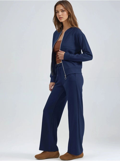 Ensemble deux pièces à capuche, taille haute et jambes larges - Kiabi