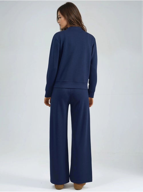 Ensemble deux pièces à capuche, taille haute et jambes larges - Kiabi