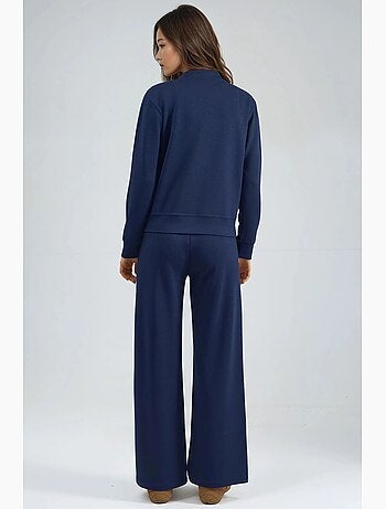 Ensemble deux pièces à capuche, taille haute et jambes larges hiccup