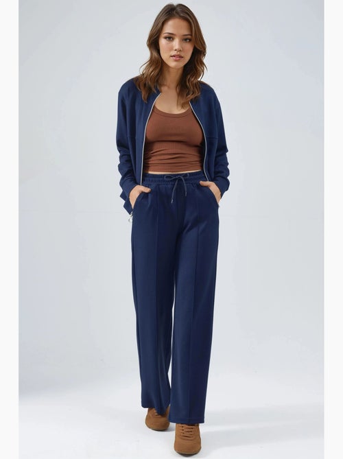Ensemble deux pièces à capuche, taille haute et jambes larges hiccup - Kiabi Ensemble deux pièces à capuche, taille haute et jambes larges hiccup - Kiabi