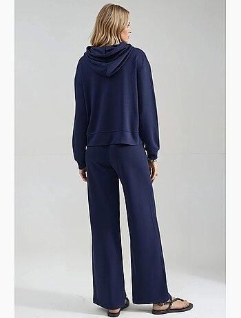 Ensemble deux pièces à capuche, taille haute et jambes larges hiccup