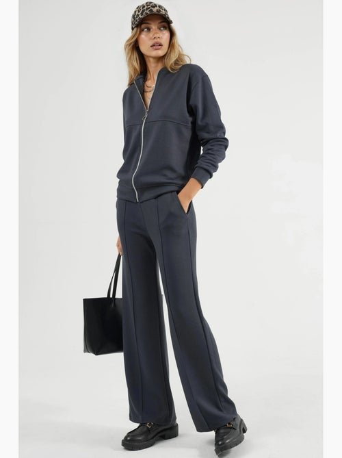 Ensemble deux pièces à capuche, taille haute et jambes larges hiccup - Kiabi Ensemble deux pièces à capuche, taille haute et jambes larges hiccup - Kiabi